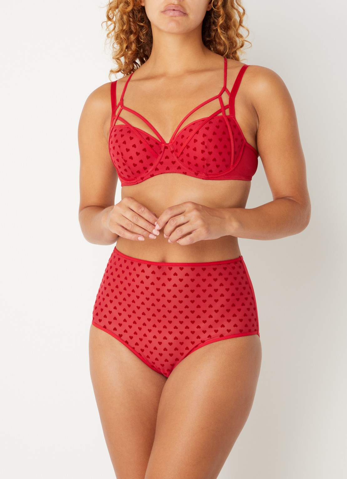 Marlies Dekkers The Art Of Love push-up bh van mesh - voorkant 3 rood