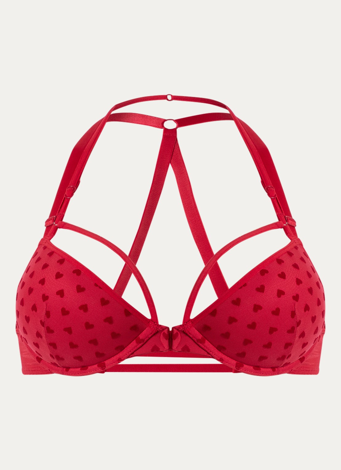 Marlies Dekkers The Art Of Love push-up bh van mesh - voorkant 4 rood