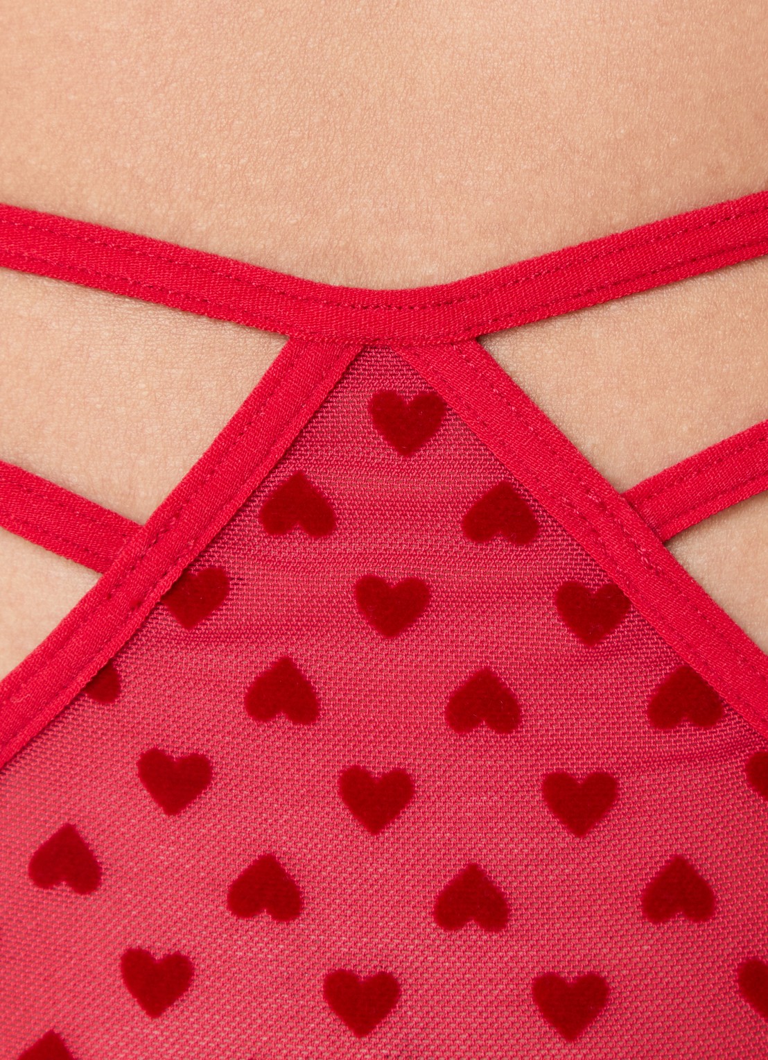 Marlies Dekkers The Art Of Love slip van mesh - detail 3 rood