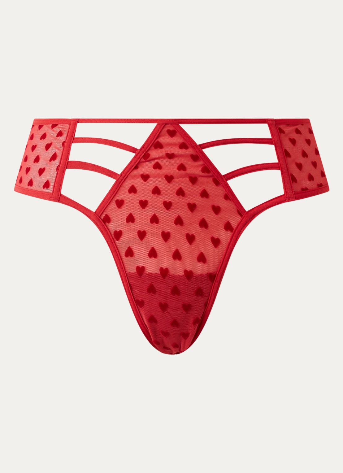 Marlies Dekkers The Art Of Love slip van mesh - voorkant 4 rood