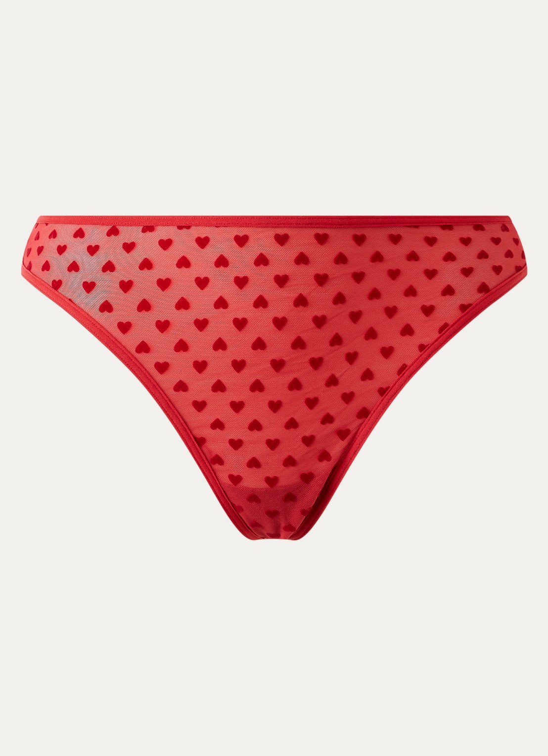 Marlies Dekkers The Art Of Love tanga van mesh - voorkant 2 rood
