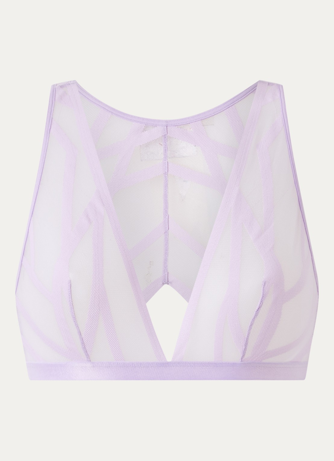 Marlies Dekkers The Illusionist bralette van mesh  - voorkant lila