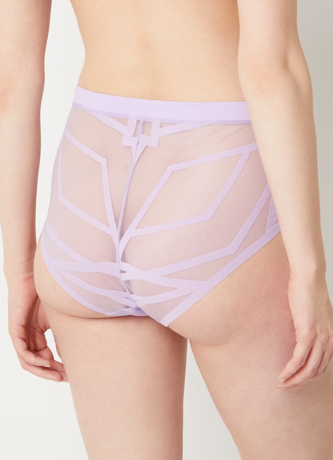 Marlies Dekkers The Illusionist high waisted slip van mesh - achterkant 3 lila
