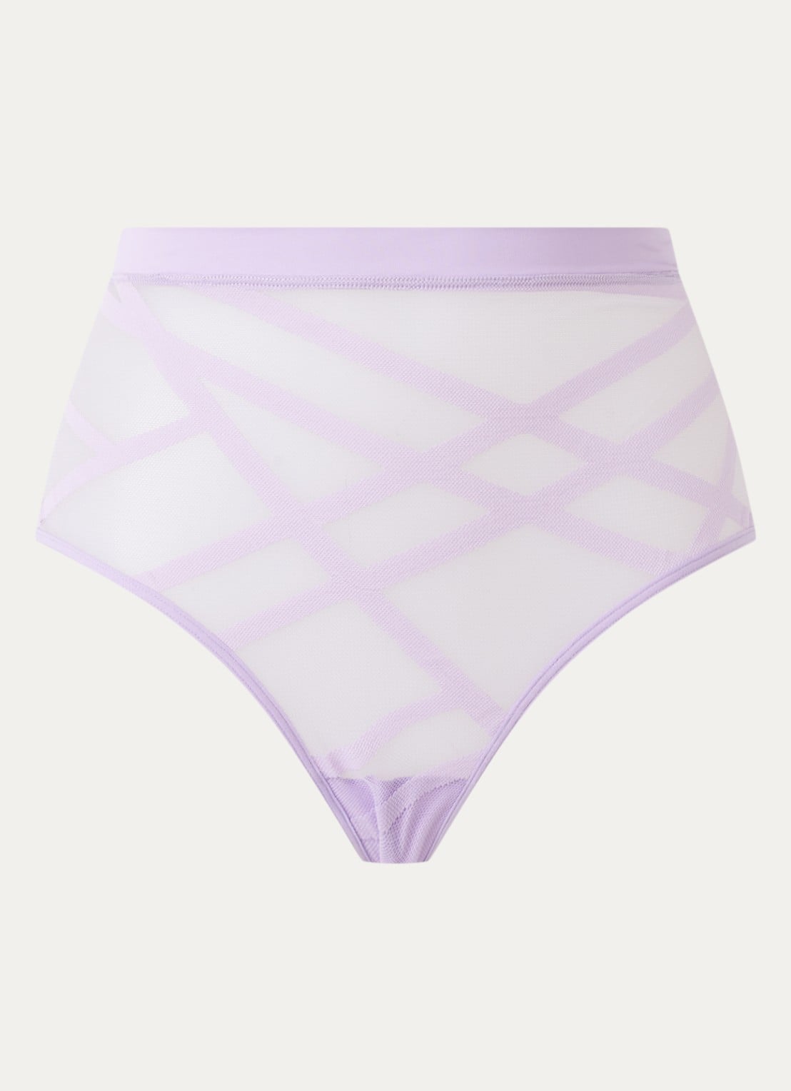 Marlies Dekkers The Illusionist high waisted slip van mesh - voorkant 4 lila