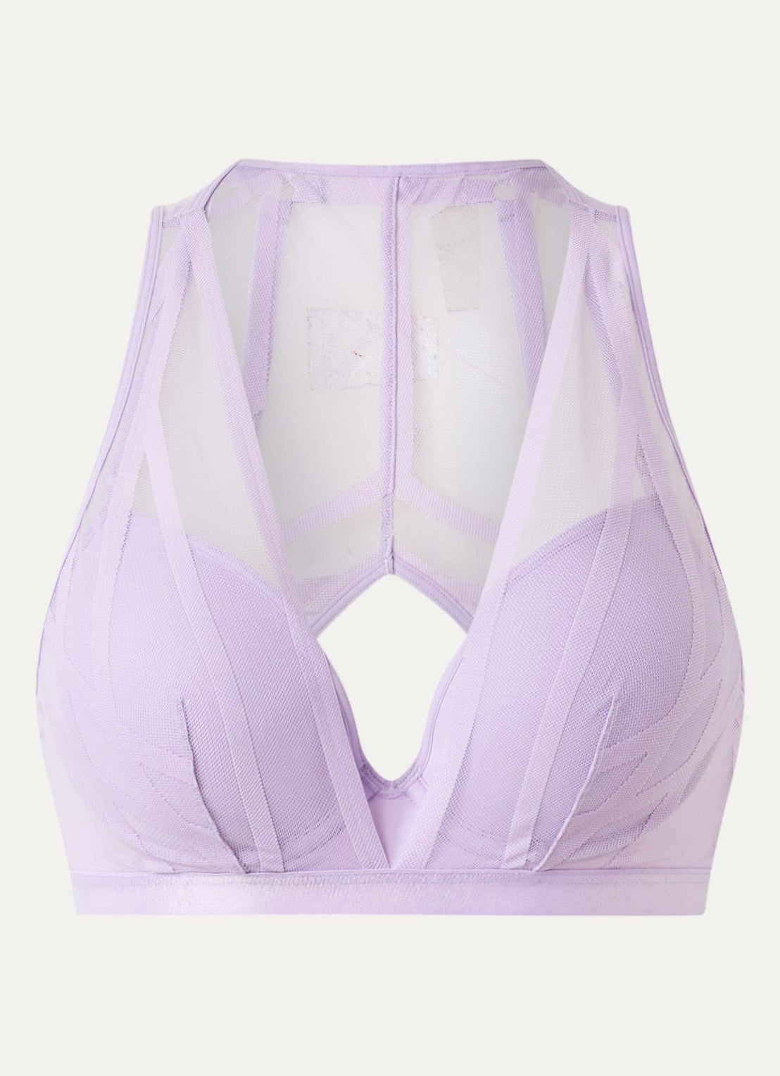 Marlies Dekkers The Illusionist push-up bh met overlay van mesh - voorkant 4 lila