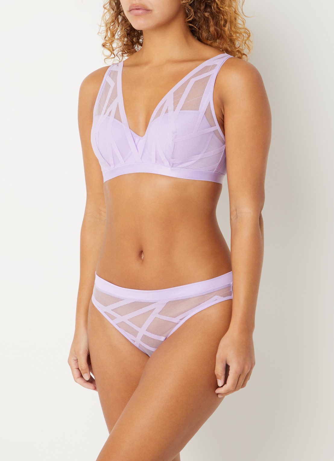 Marlies Dekkers The Illusionist slip van mesh - detail 4 lila