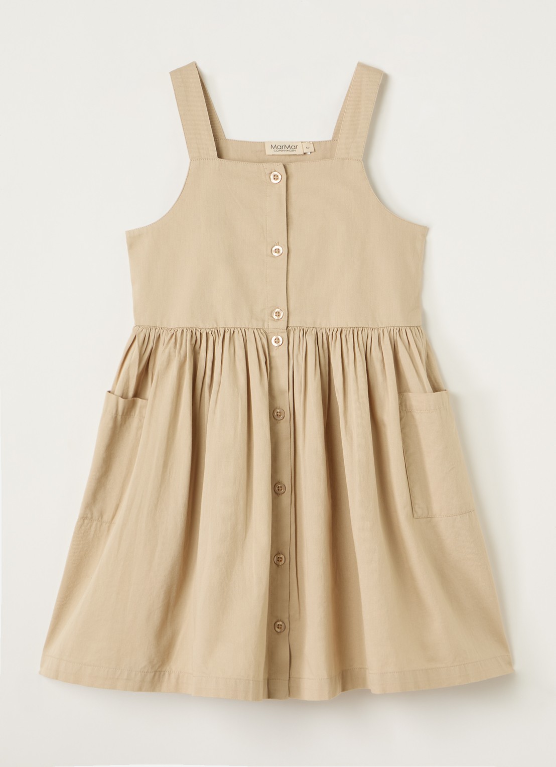 MarMar COPENHAGEN Daxo blousejurk - voorkant zand