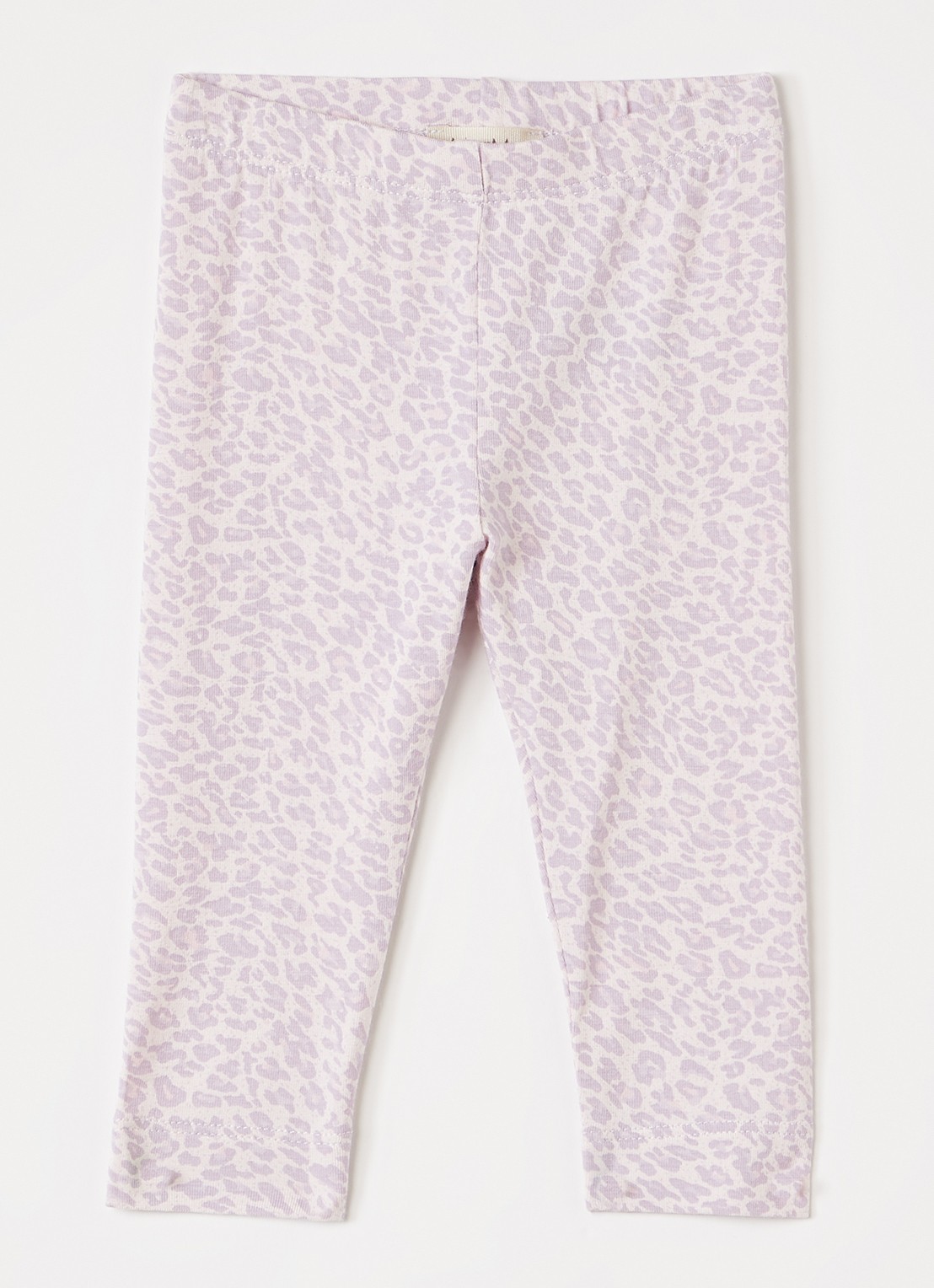 MarMar COPENHAGEN Leo skinny fit legging met panterprint - voorkant 2 lila