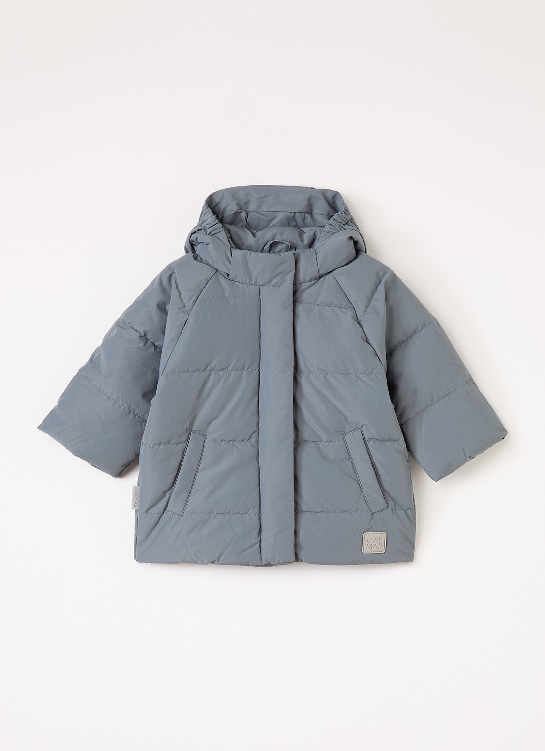 MarMar COPENHAGEN Omega pufferjack met donsvulling - voorkant 3 grijsmele