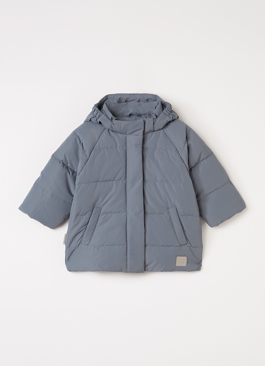 MarMar COPENHAGEN Omega pufferjack met donsvulling - voorkant 5 grijsmele