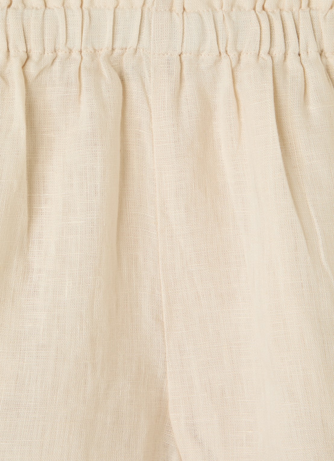 MarMar COPENHAGEN Pala loose fit korte broek van linnen  - detail 4 beige