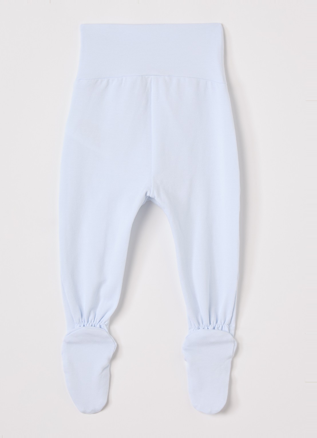MarMar COPENHAGEN Pixa tapered fit babybroek in  katoenblend  - voorkant 3 lichtblauw