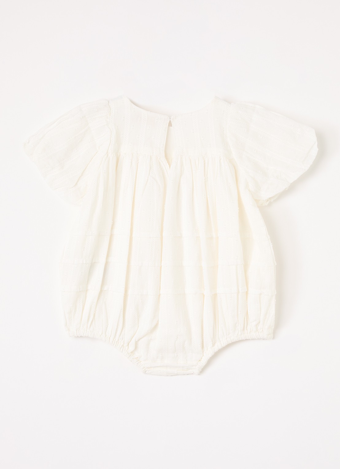 MarMar COPENHAGEN Ritona romper met structuur - voorkant 2 gebroken wit