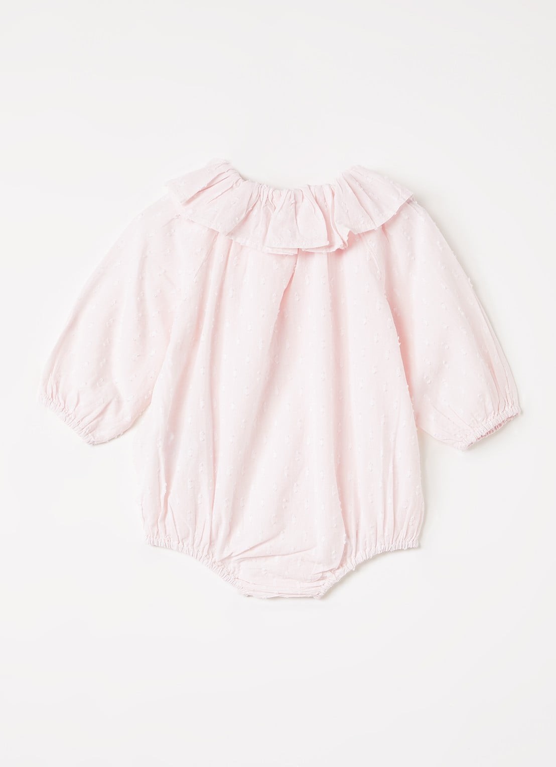 MarMar COPENHAGEN Rosetta romper met structuur - achterkant lichtroze