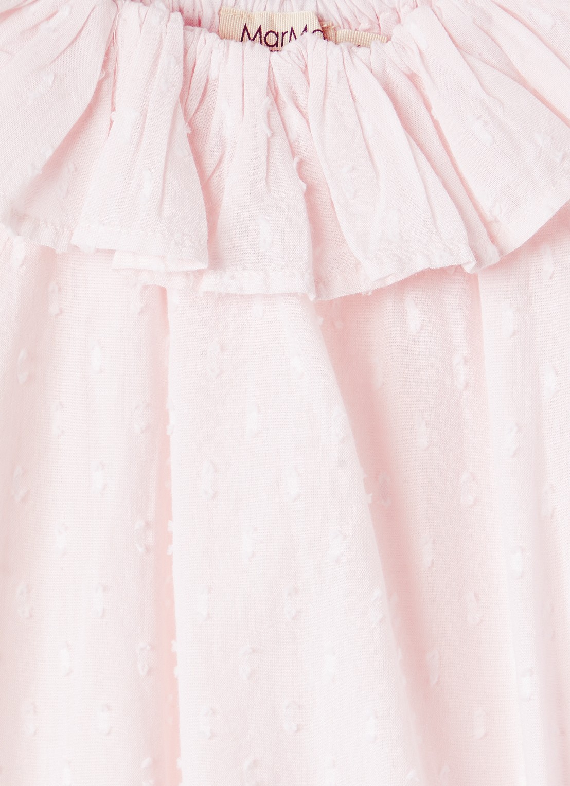 MarMar COPENHAGEN Rosetta romper met structuur - detail 2 lichtroze
