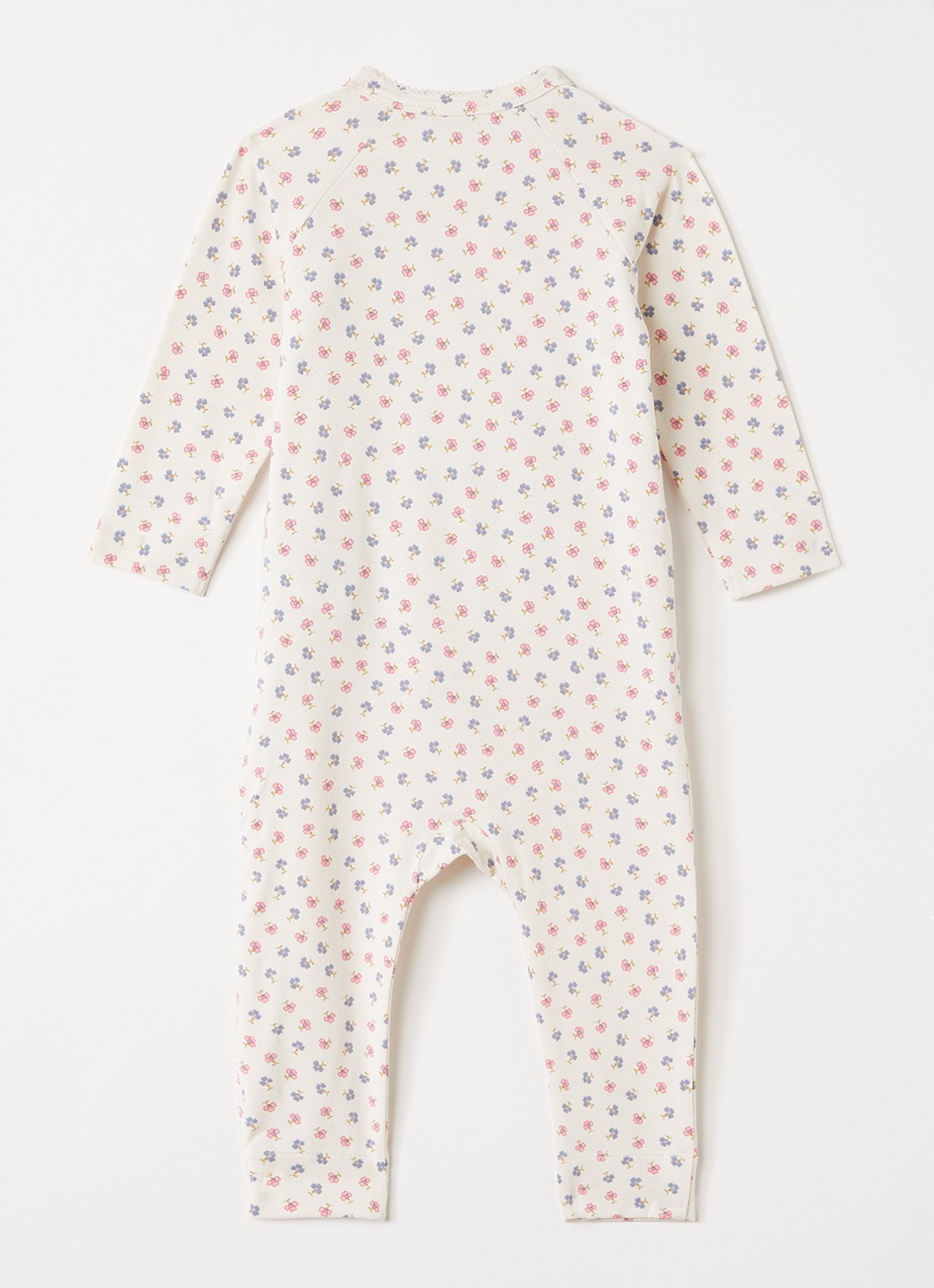 MarMar COPENHAGEN Rula babypak met bloemenprint - voorkant 2 gebroken wit