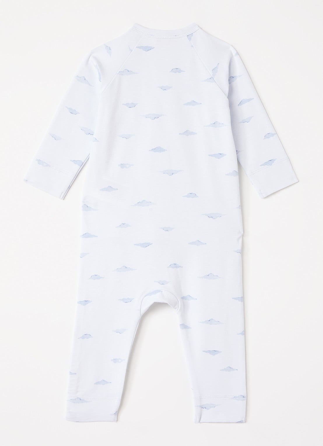 MarMar COPENHAGEN Rulo babypak met V-hals - voorkant 2 lichtblauw