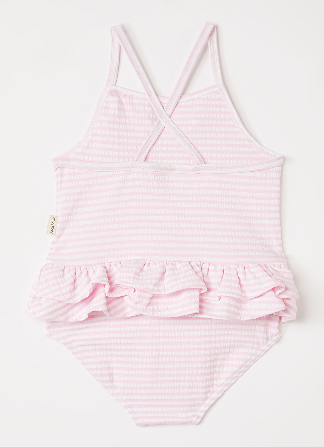 MarMar COPENHAGEN Swinnie badpak met streepprint - voorkant 2 roze