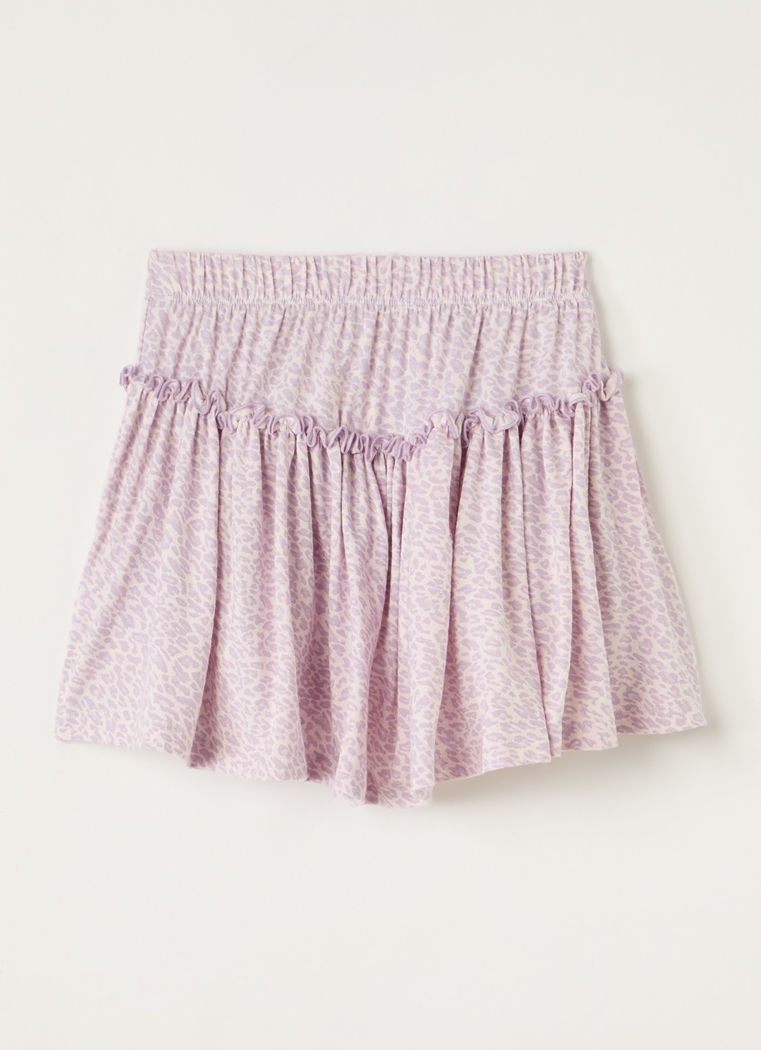 MarMar COPENHAGEN Sylvia rok met panterprint - voorkant 2 lila