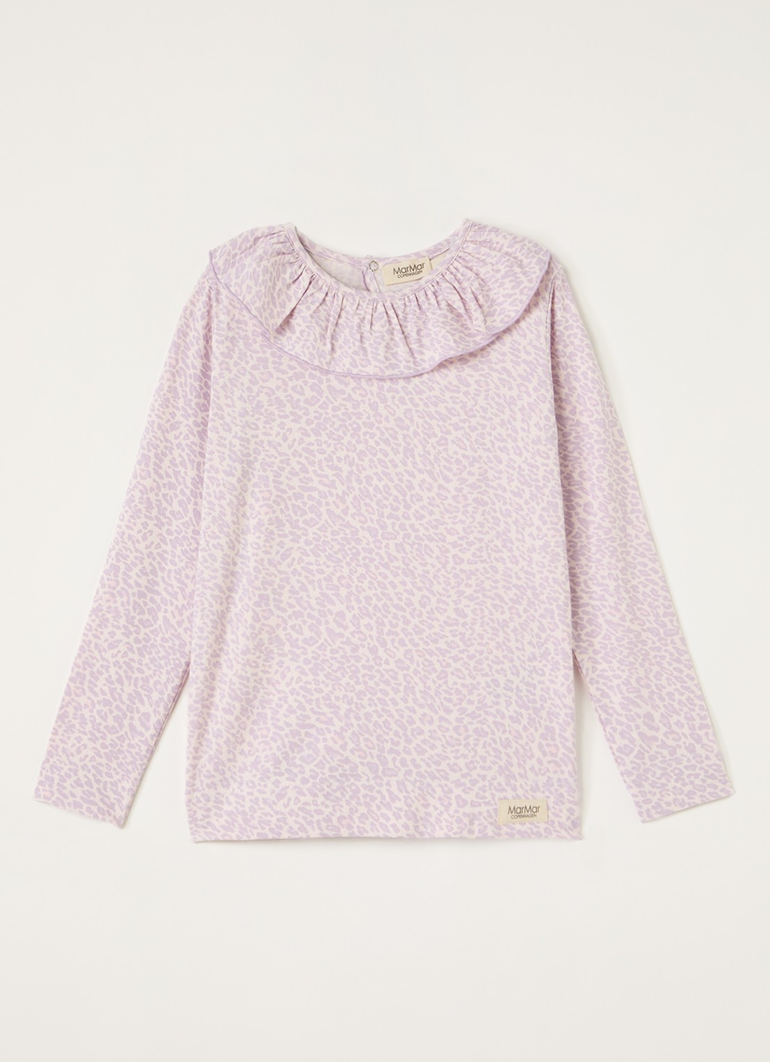 MarMar COPENHAGEN Talia top met panterprint - voorkant 4 lila