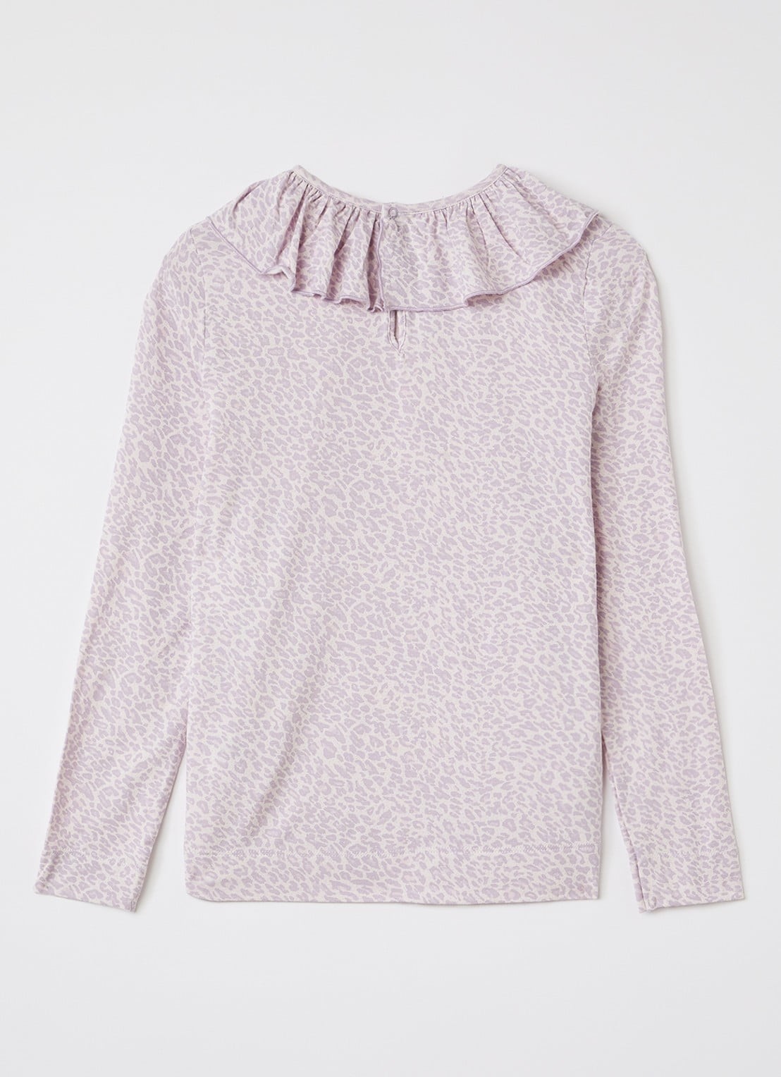 MarMar COPENHAGEN Talia top met panterprint - achterkant lila