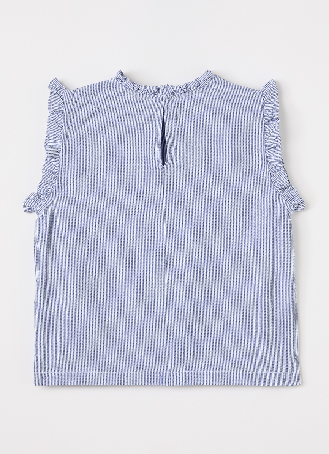 MarMar COPENHAGEN Tirra top met streepprint - voorkant 3 donkerblauw