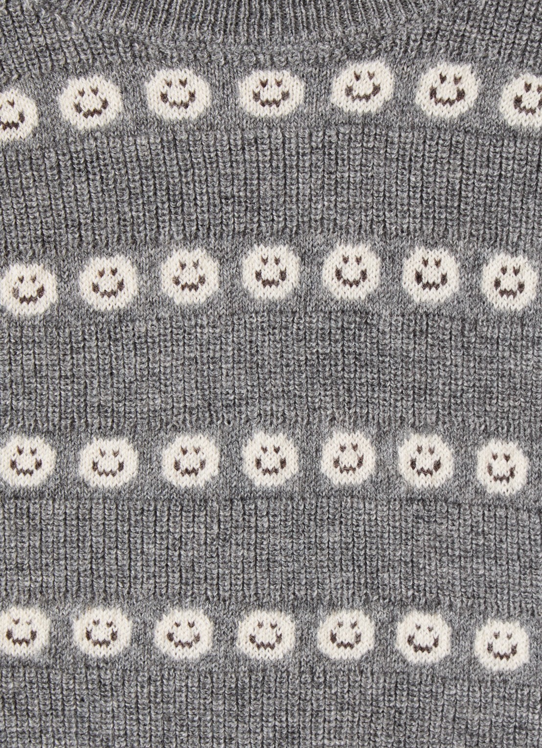 MarMar COPENHAGEN Torin grofgebreide trui in merino wolblend - detail lichtgrijs