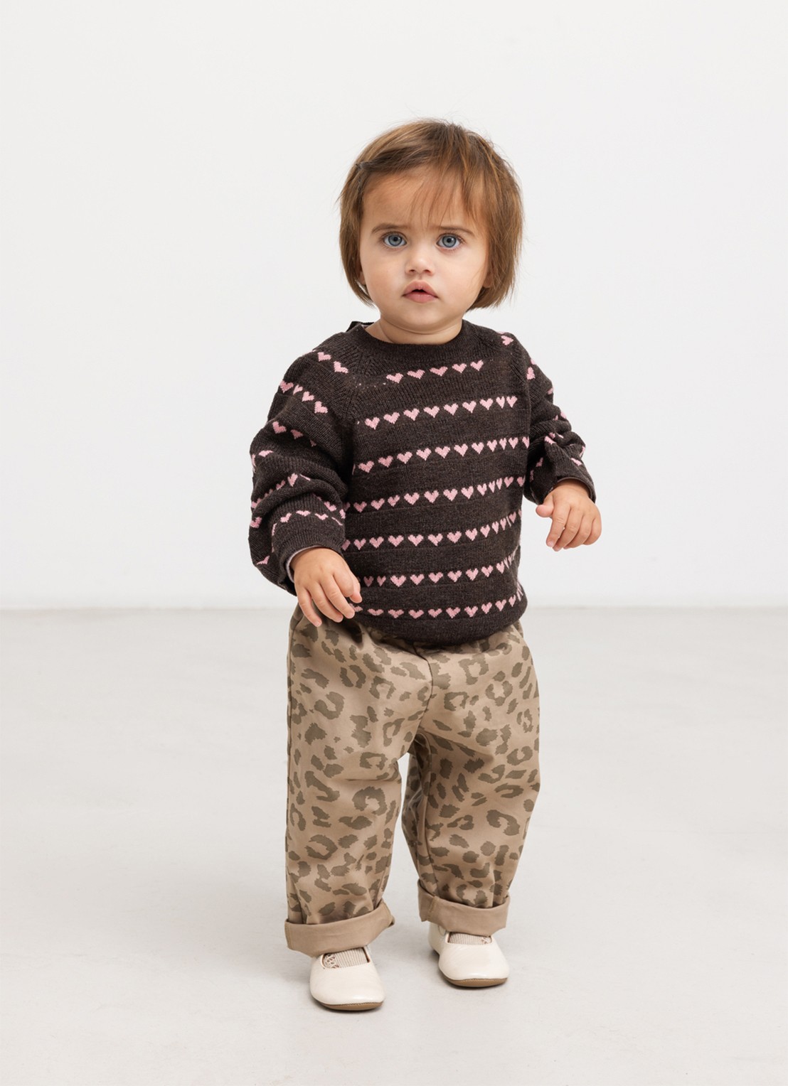 MarMar COPENHAGEN Torin grofgebreide trui in merino wolblend - voorkant 3 bruin
