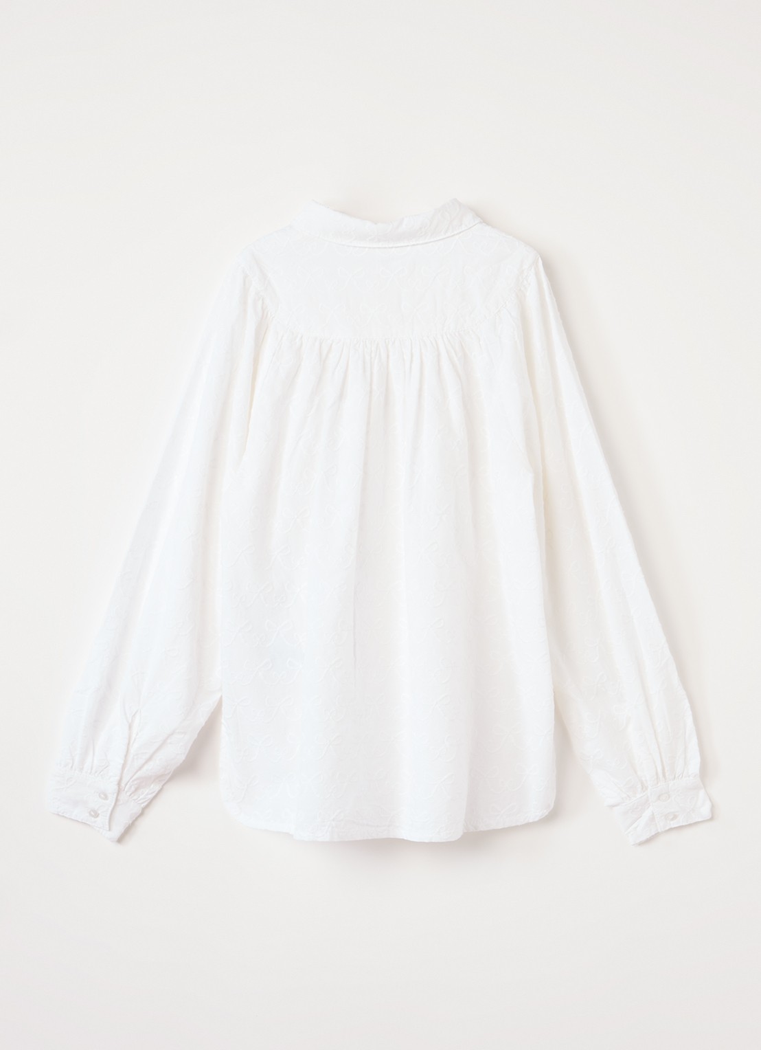 MarMar COPENHAGEN Trissa blouse met borduring - voorkant 3 wit