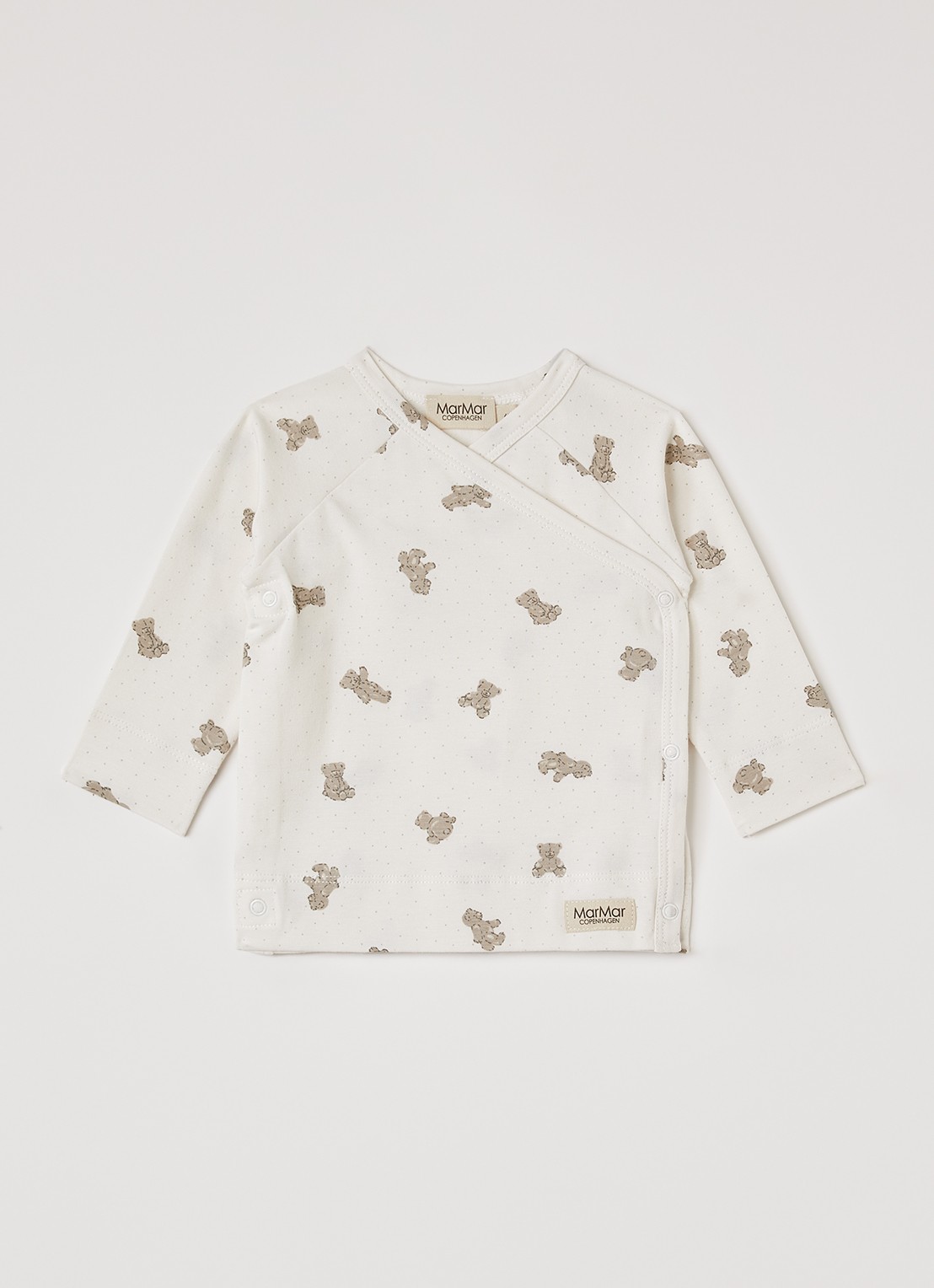 MarMar COPENHAGEN Tuti longsleeve met print - voorkant 2 gebroken wit