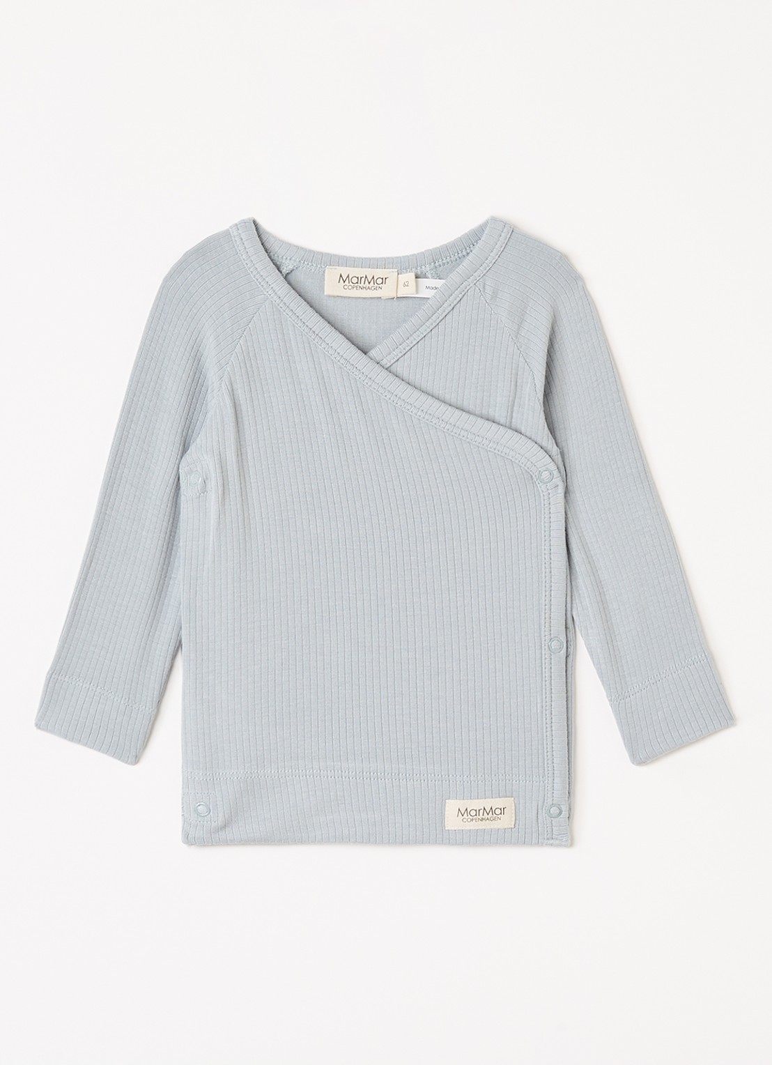 MarMar COPENHAGEN Tuti longsleeve met stretch - voorkant staalblauw