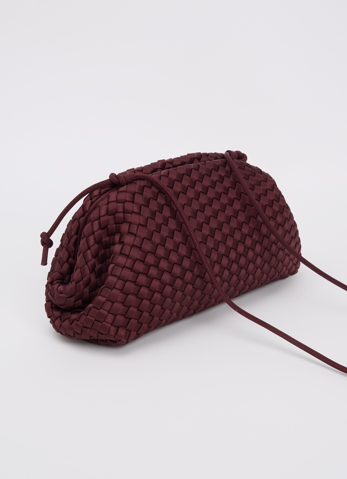 Marrea Clutch met gevlochten details en verstelbare schouderriem - achterkant 5 indigo