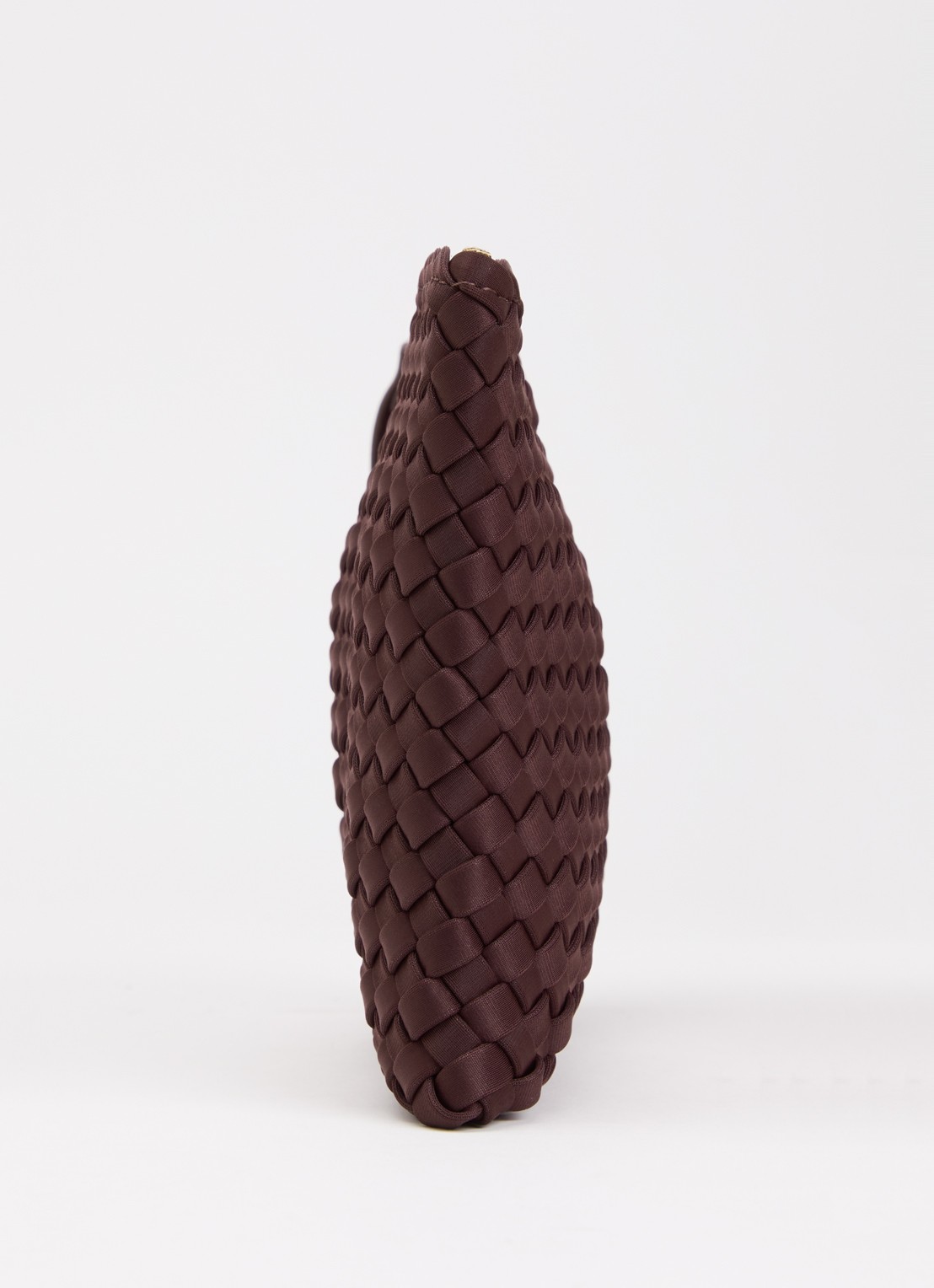 Marrea Clutch met gevlochten details  - detail 4 aubergine