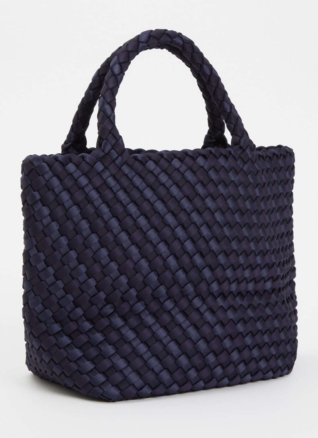 Marrea Midi handtas met afneembare schouderriem en gevlochten details  - achterkant royalblauw