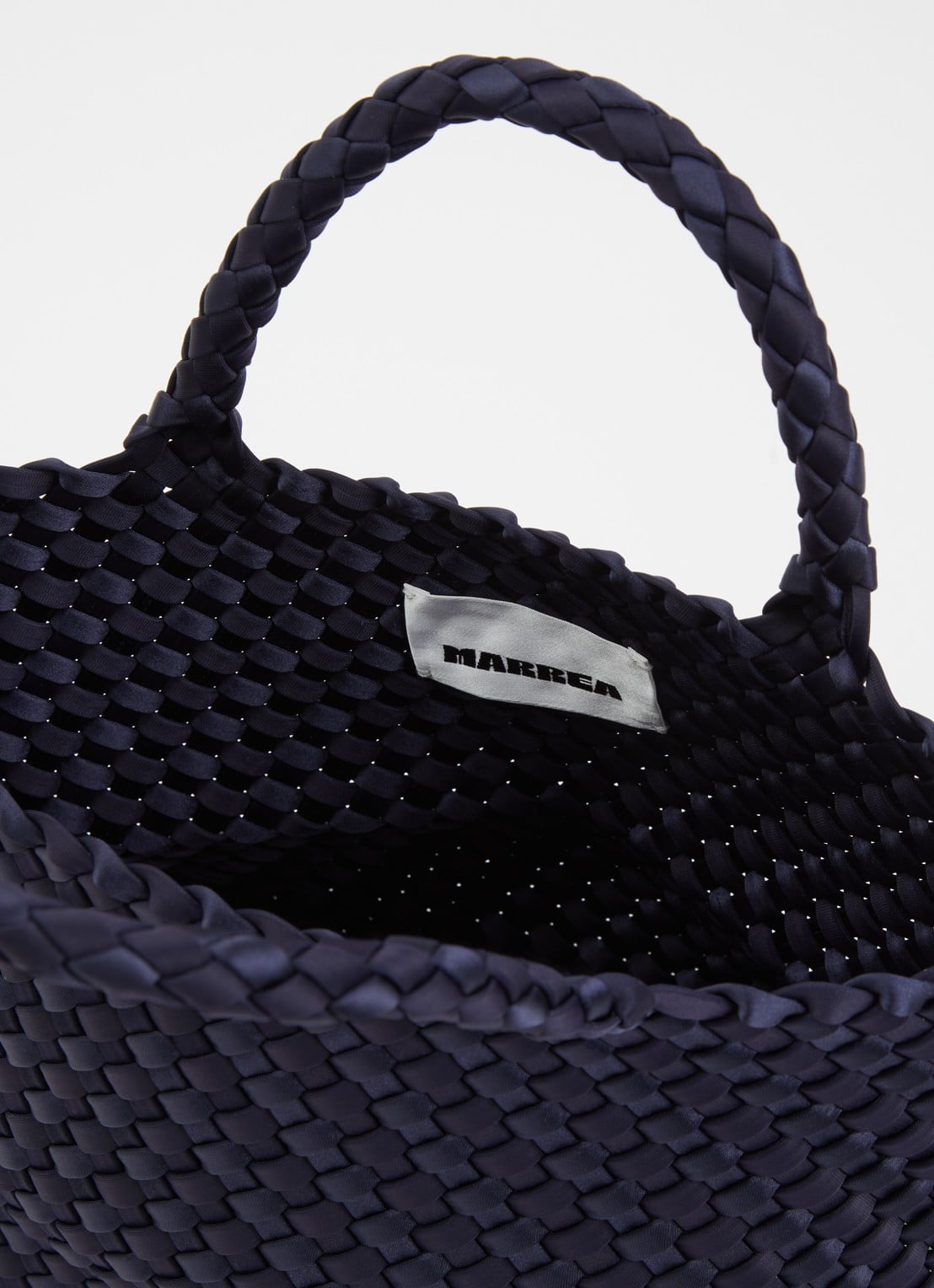 Marrea Midi handtas met afneembare schouderriem en gevlochten details  - detail 3 royalblauw