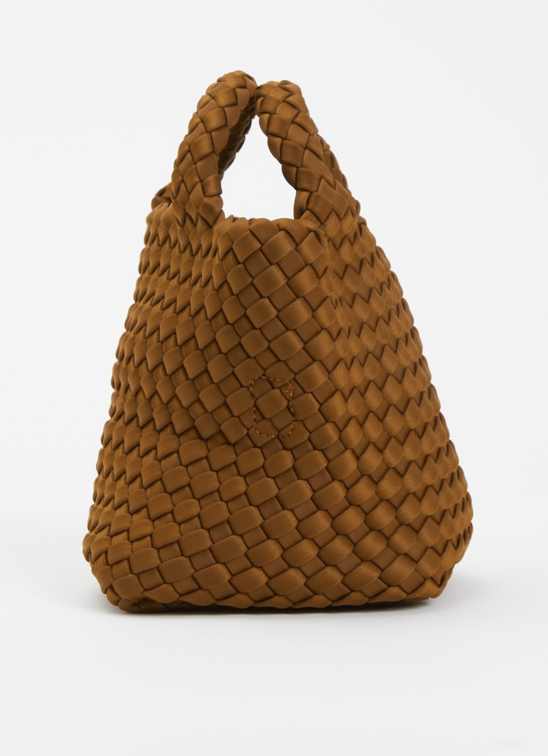 Marrea Mini handtas met afneembare schouderriem en gevlochten details - detail 2 cognac