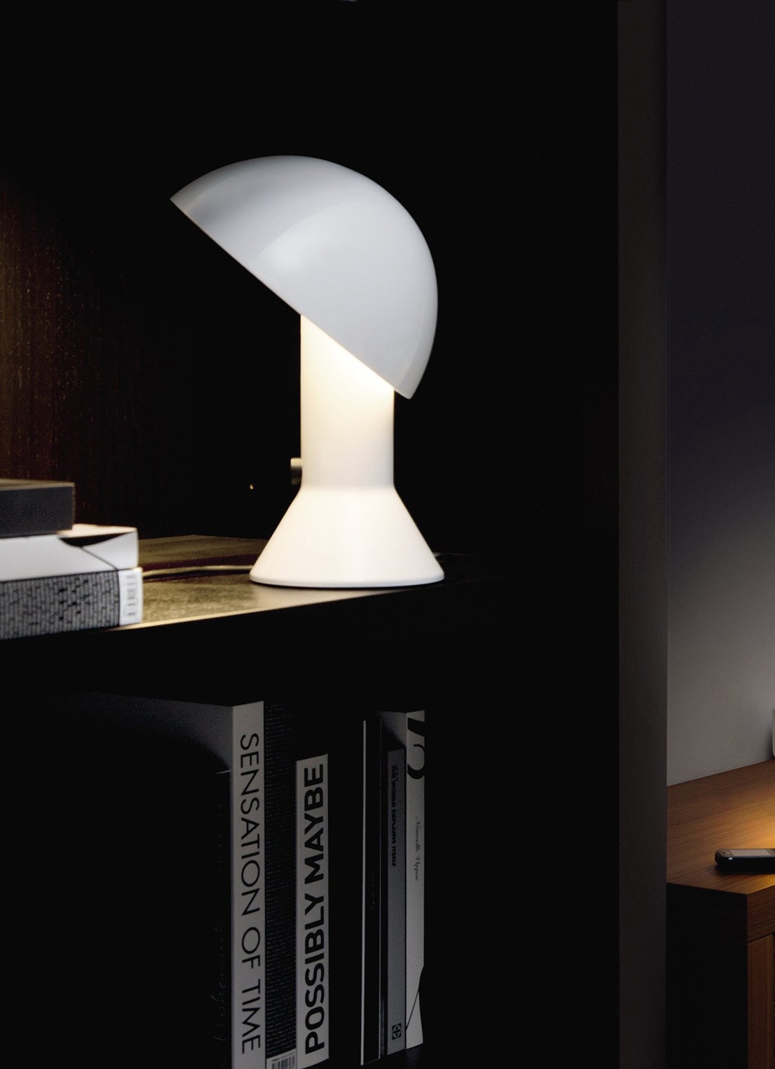 Martinelli Luce Elmetto tafellamp - voorkant 4 wit