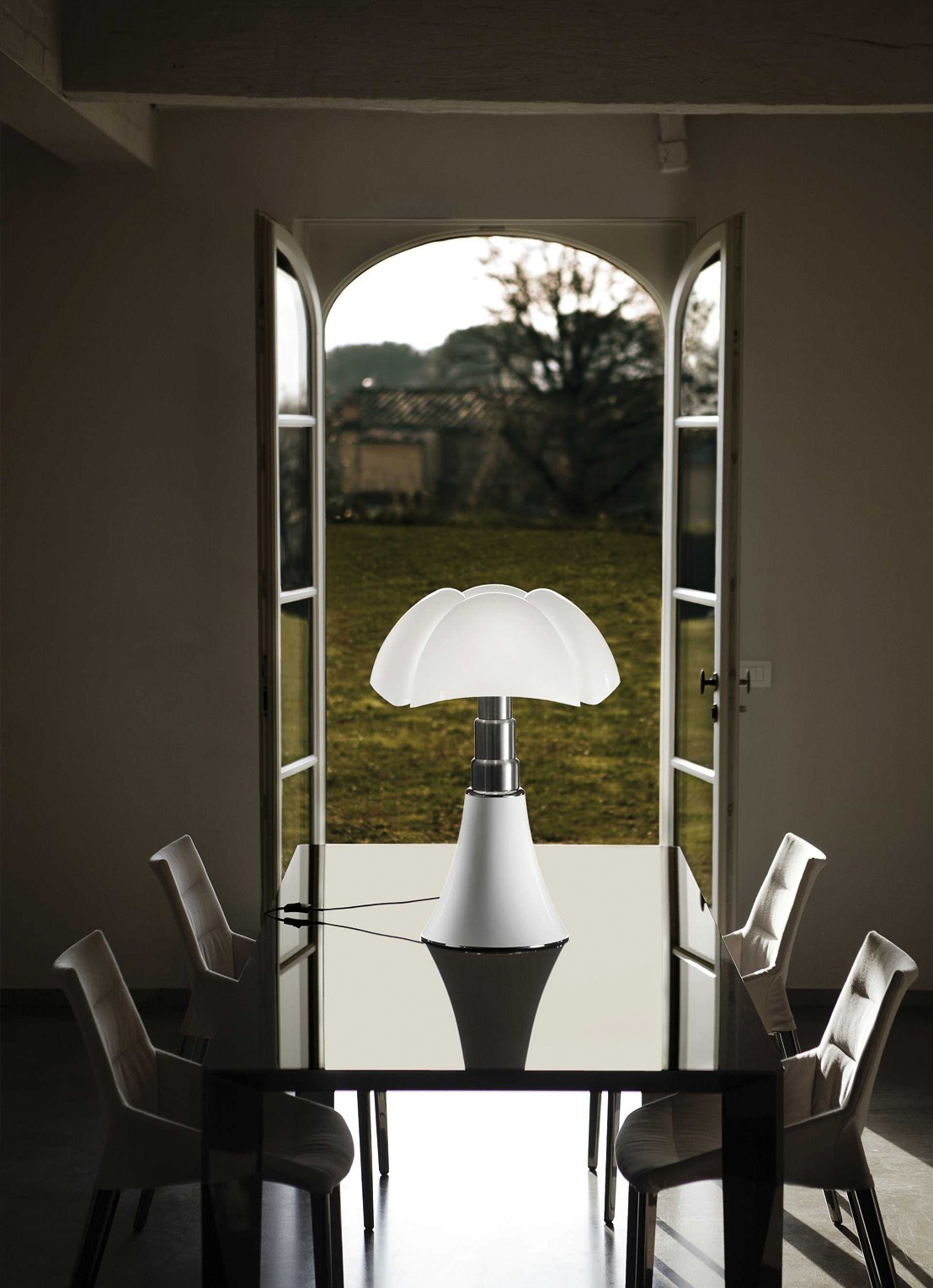 Martinelli Luce Pipistrello Classic tafellamp - detail 2 wit