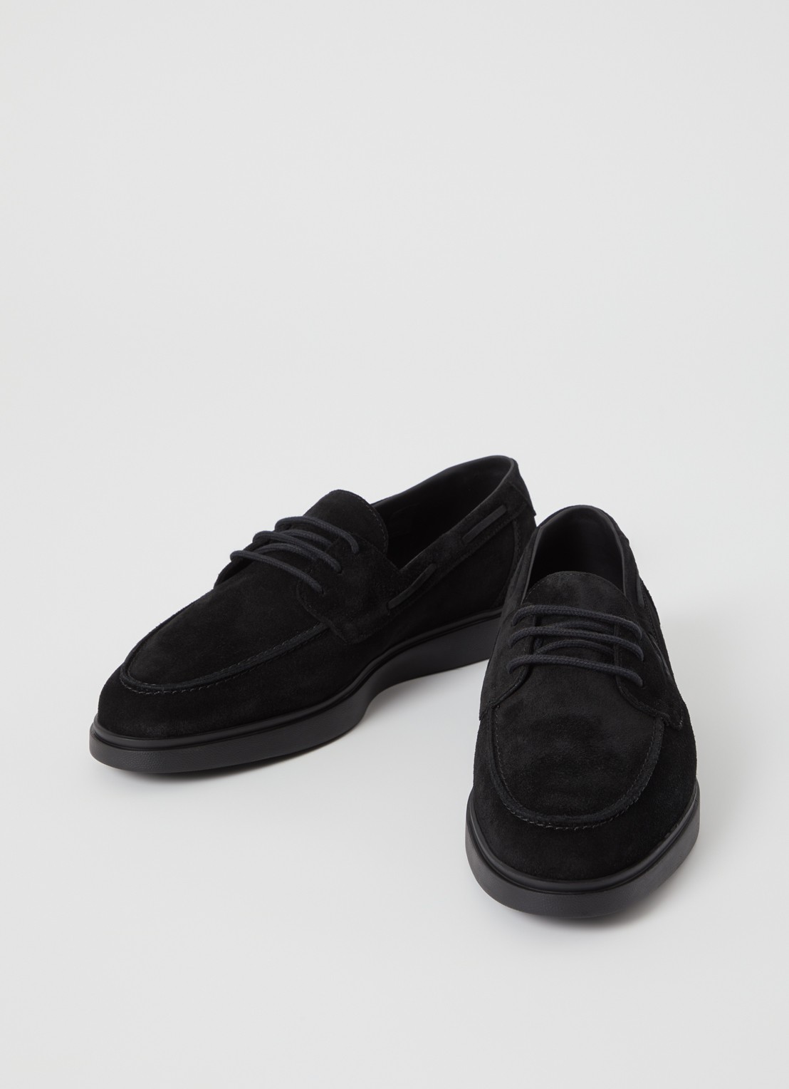 Mason Garments Amalfi Barca loafer van suède - detail zwart