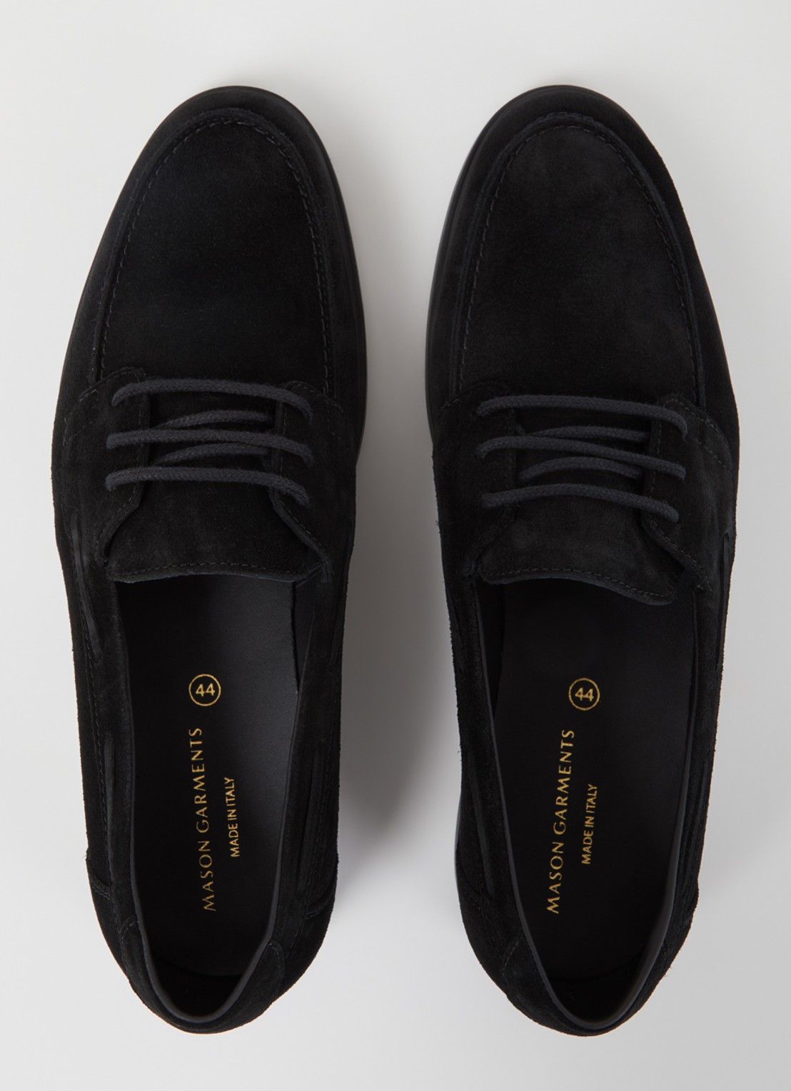 Mason Garments Amalfi Barca loafer van suède - detail 2 zwart