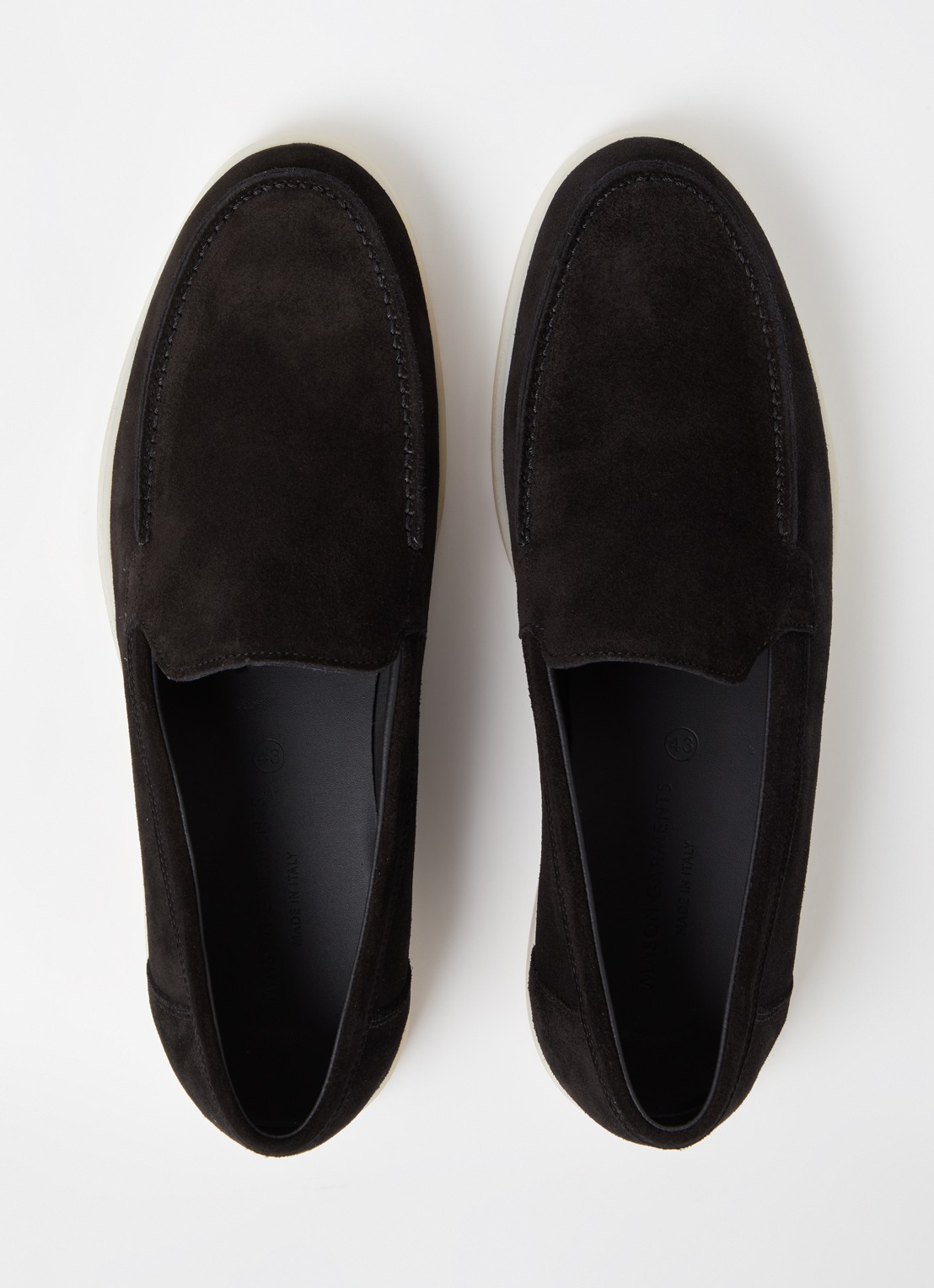 Mason Garments Amalfi slip-on van suède - detail 3 zwart