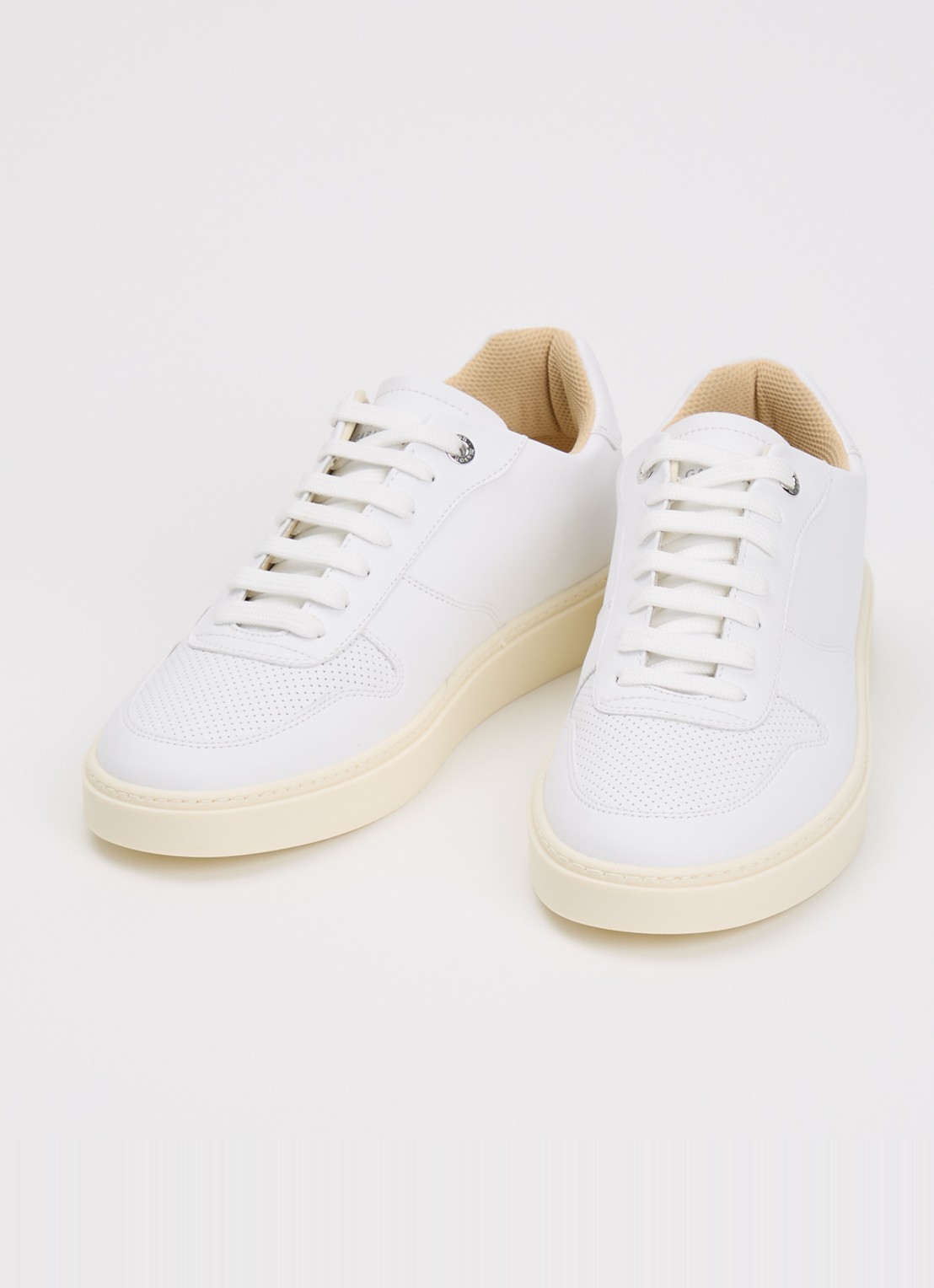 Mason Garments Como sneaker van leer  - detail wit