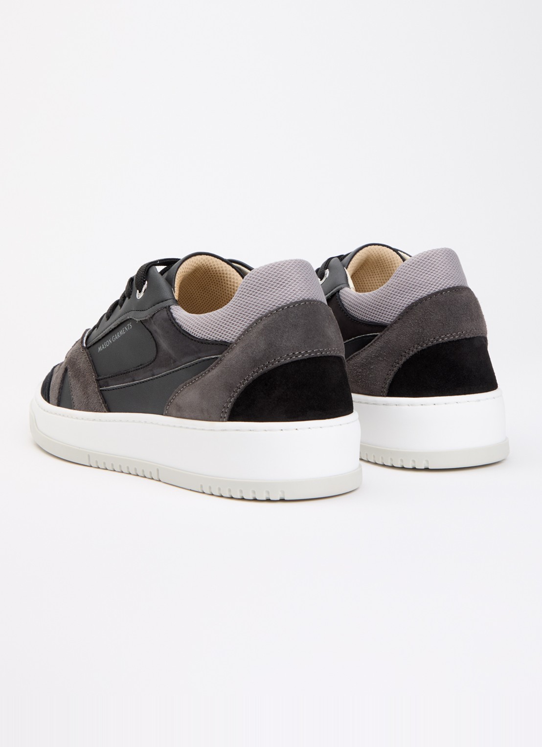 Mason Garments Matera Primo sneaker van leer - achterkant 2 zwart