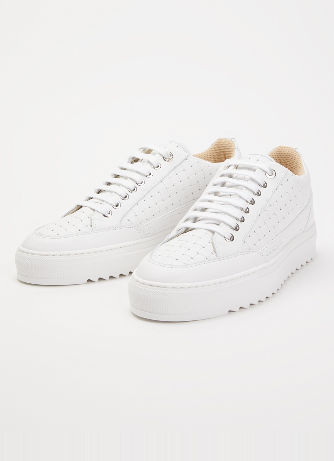 Mason Garments Tia Bardolino sneaker van leer - detail 2 gebroken wit
