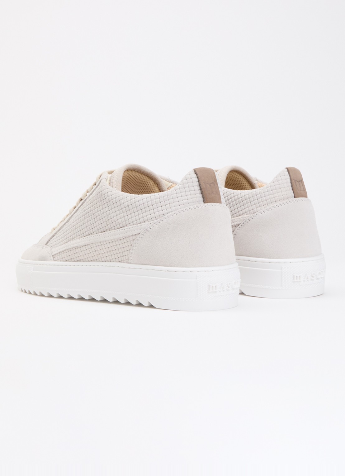 Mason Garments Tia Miscuglio sneaker van suède - achterkant 2 lichtgrijs