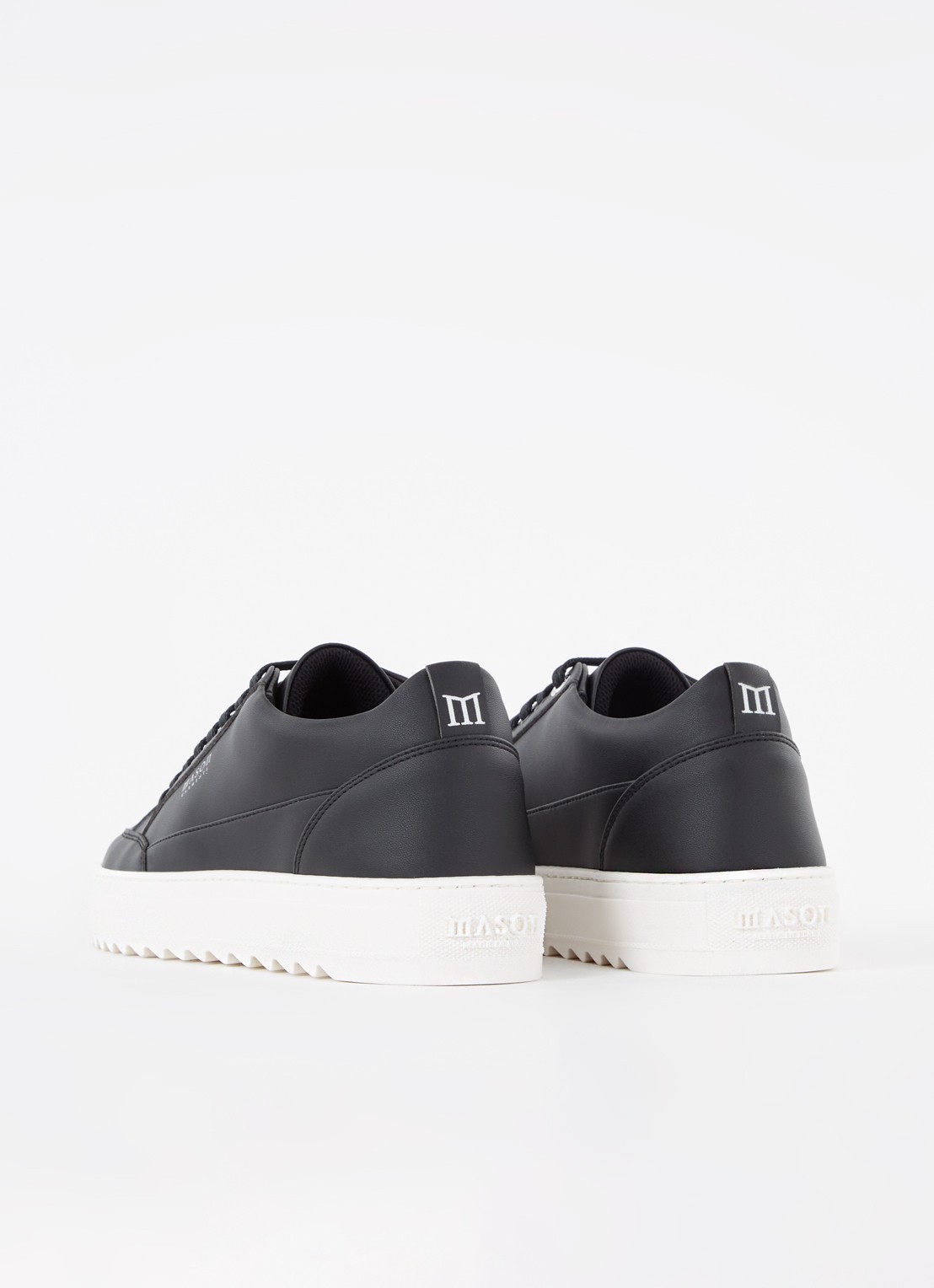 Mason Garments Tia Nuovo sneaker van leer - achterkant 5 zwart