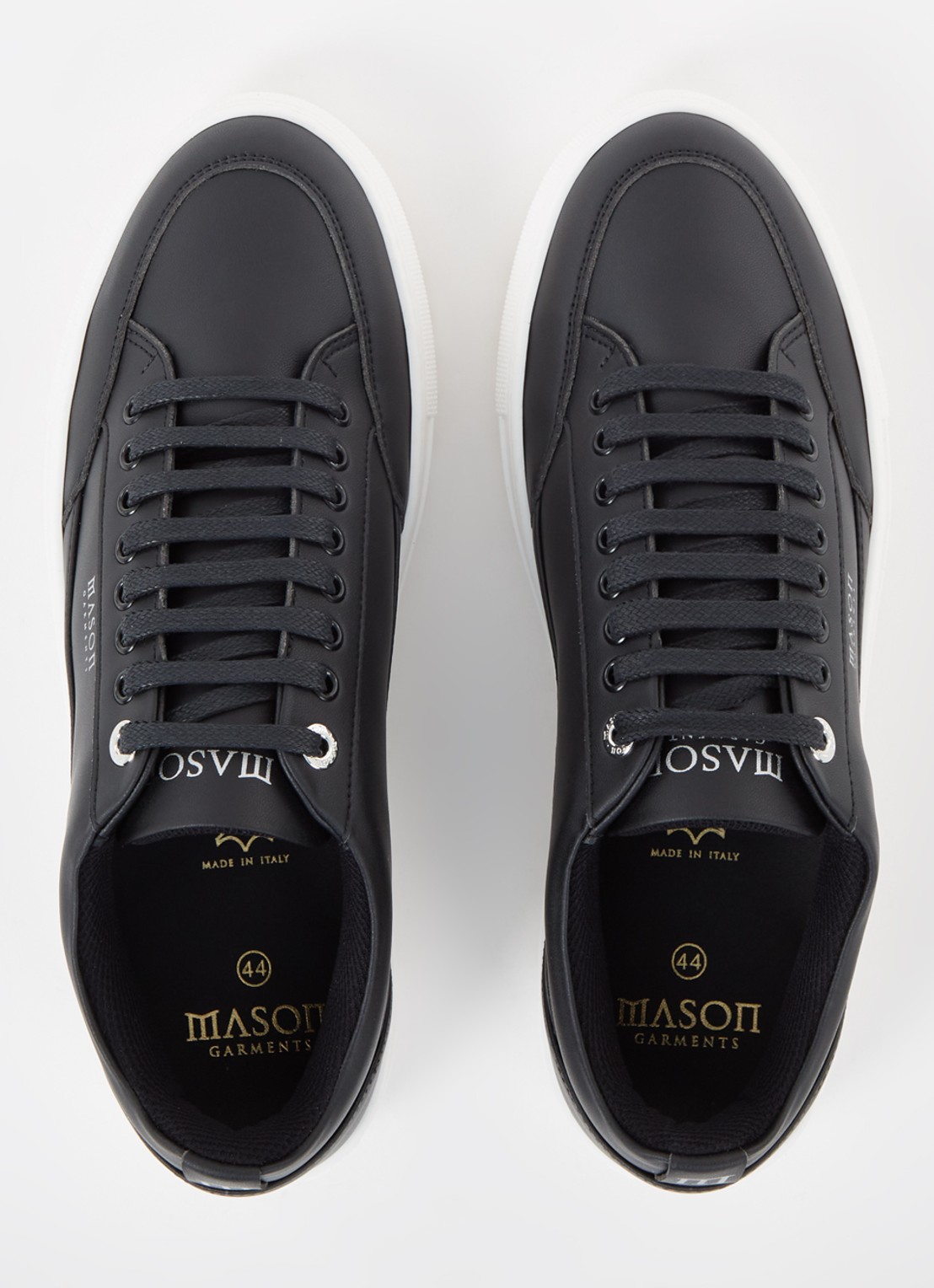 Mason Garments Tia Nuovo sneaker van leer - detail 2 zwart