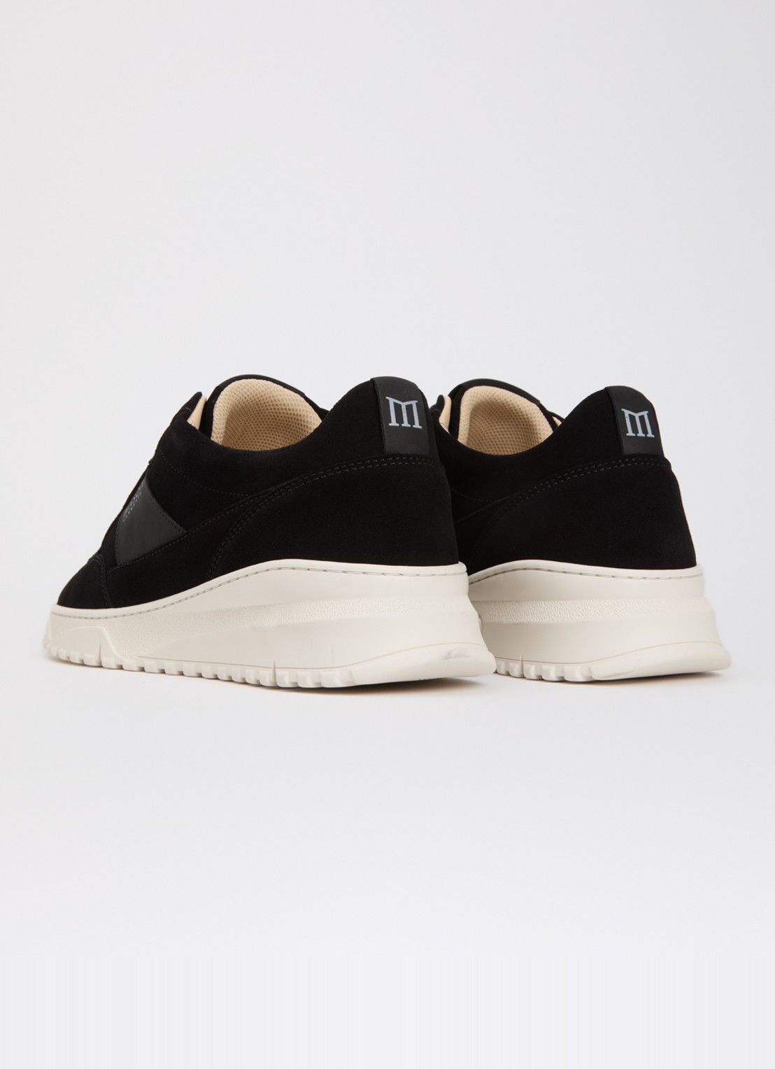 Mason Garments Tia Runner sneaker van suède met details van nubuck - achterkant 5 zwart