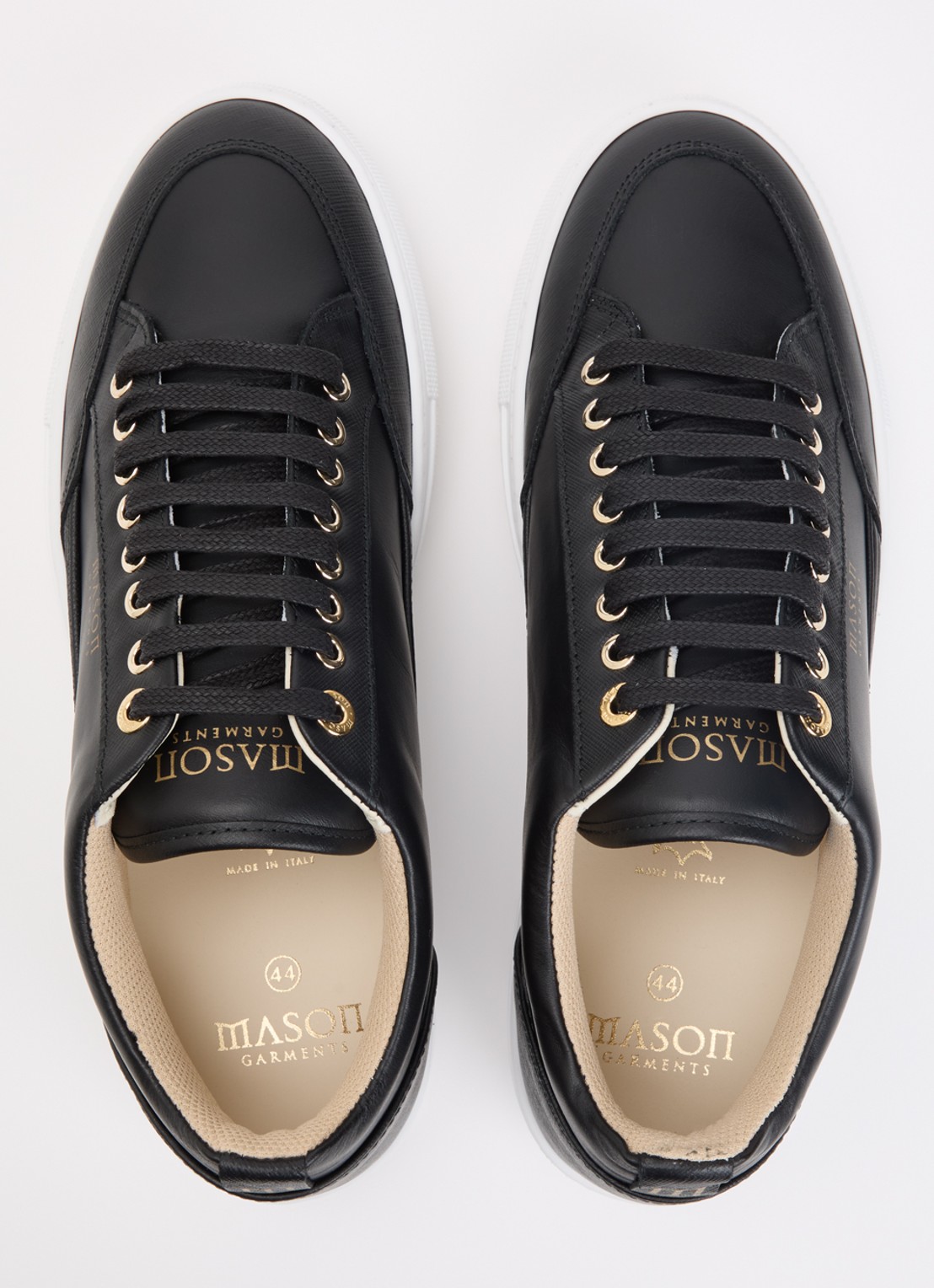 Mason Garments Tia Semplice sneaker van leer - detail 3 zwart