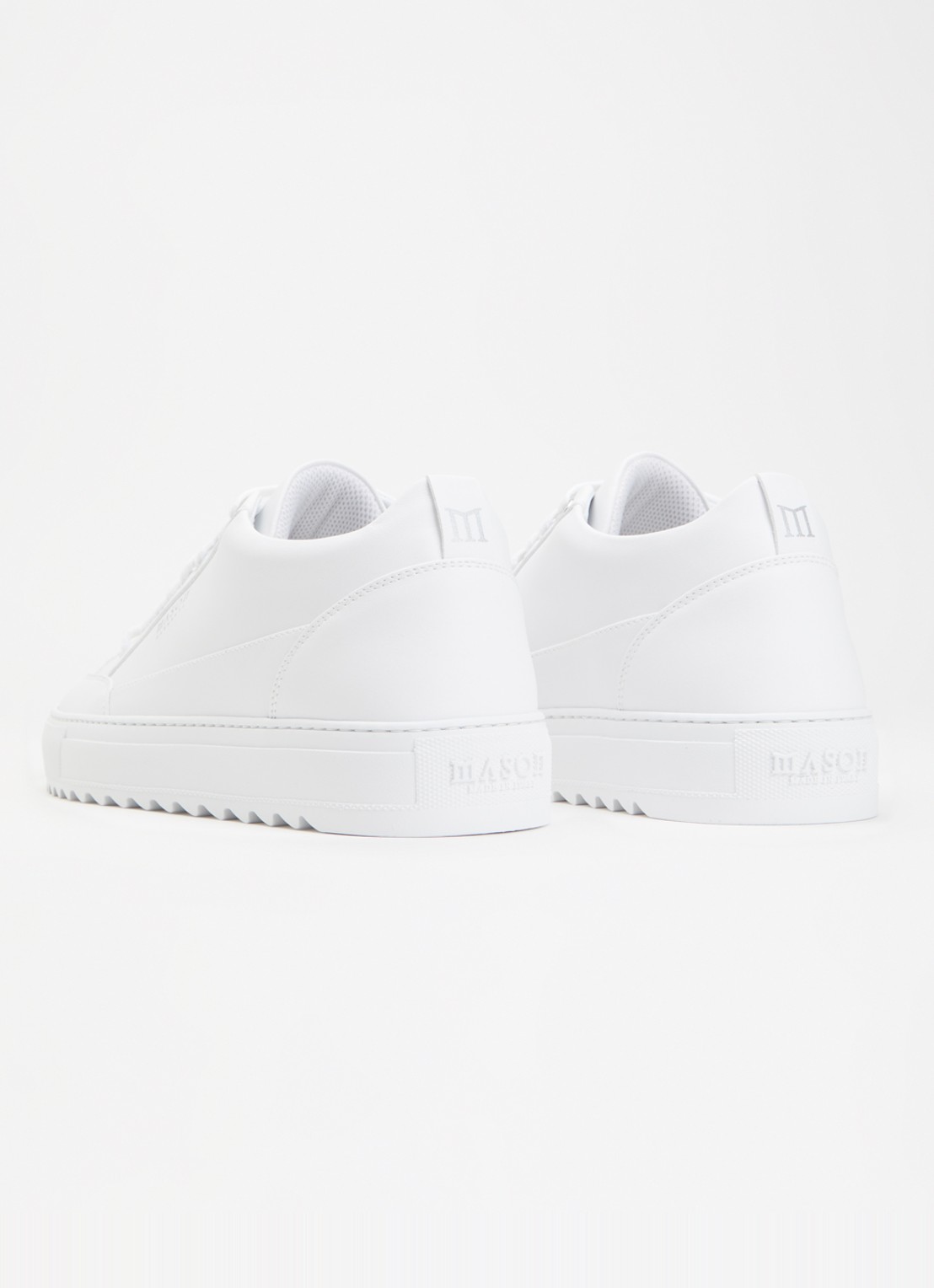 Mason Garments Tia sneaker van leer - achterkant 5 wit